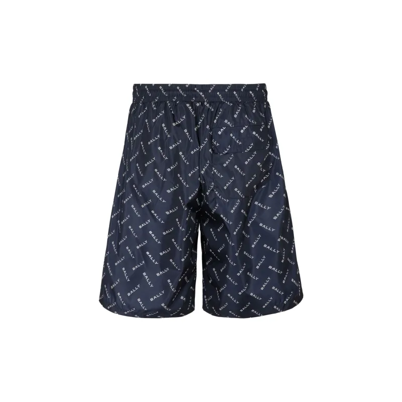BALLY Logo print Track Shorts-1