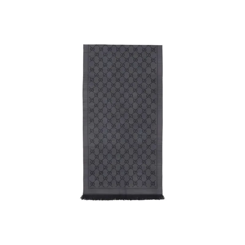 GUCCI Gg Jacquard Pattern Knitted Scarf-0