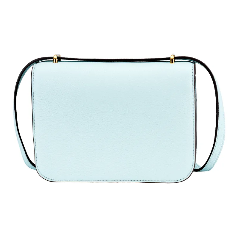 TORY BURCH Eleanor Litchi Grain Leather Crossbody Bag Shoulder Bag Small Size Women's Sky Blue-2