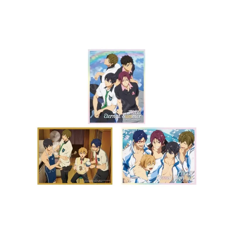 Xhdm Men's Swimming Team Haruka Nanase, Makoto Tachibana, Rin Matsuoka Anime Artboard Prints-1
