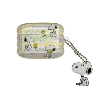 Baohuguang Compatible With AirPods 1/2/3 TPU Minimalist Style Cartoon Transparent Snoopy Fully Enclosed Headphone Cases