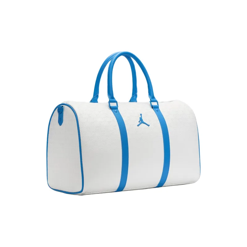 Jordan Monogram Polyurethane Handbag Shoulder Bag Crossbody Bag Travel Bag 25L Women's White-1