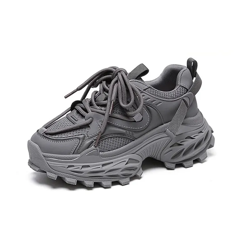WOOS BOBO Cushioning Coverage Lightweight Height Increasing Low Top Chunky Sneakers Women's-6