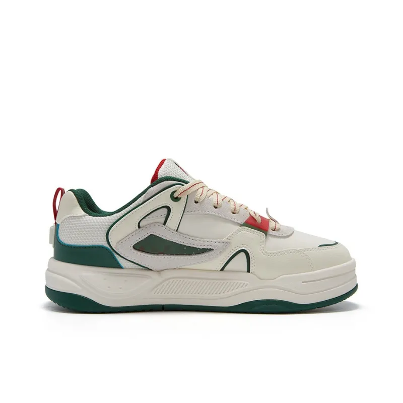 FILA FUSION BANK II Wear resistant And Lightweight Low Top Skateboard Shoes Women's Green-1