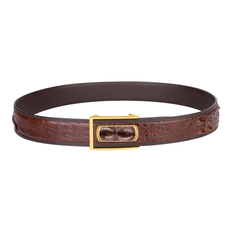 CATELLES Crocodile Leather Leather Belts Men's 3.5cm 3.8cm-25