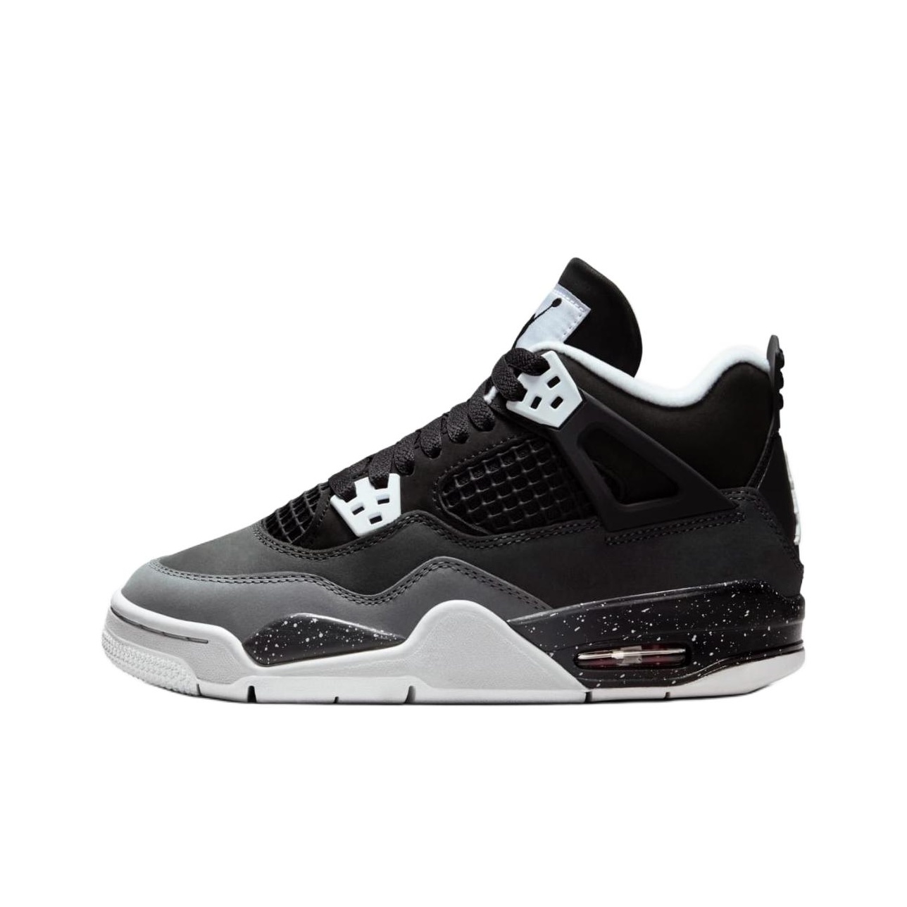 Jordan Air Jordan 4 Slip Resistant Anti Kick High Top Children s Basketball Shoes Black Teenagers