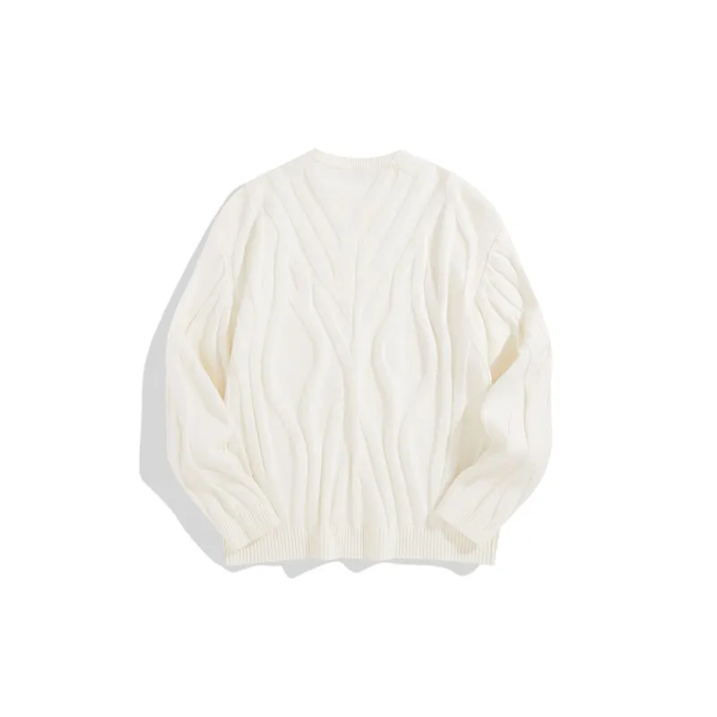 PEACEBIRD MEN Sweater Unisex Translucent White-1