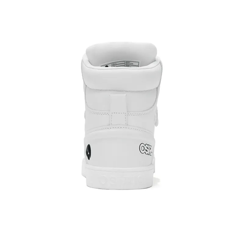 OSIRIS Coverage Slip Resistant Cushioning Wear Resistant Support High Top Skateboard Shoes Unisex White-5