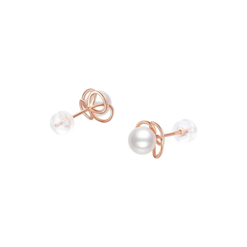 ZHOU LIU FU Freshwater Pearl Stud Earrings Women's-2