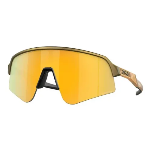 Oakley Injection Irregular Shape Sunglasses Men's Yellow