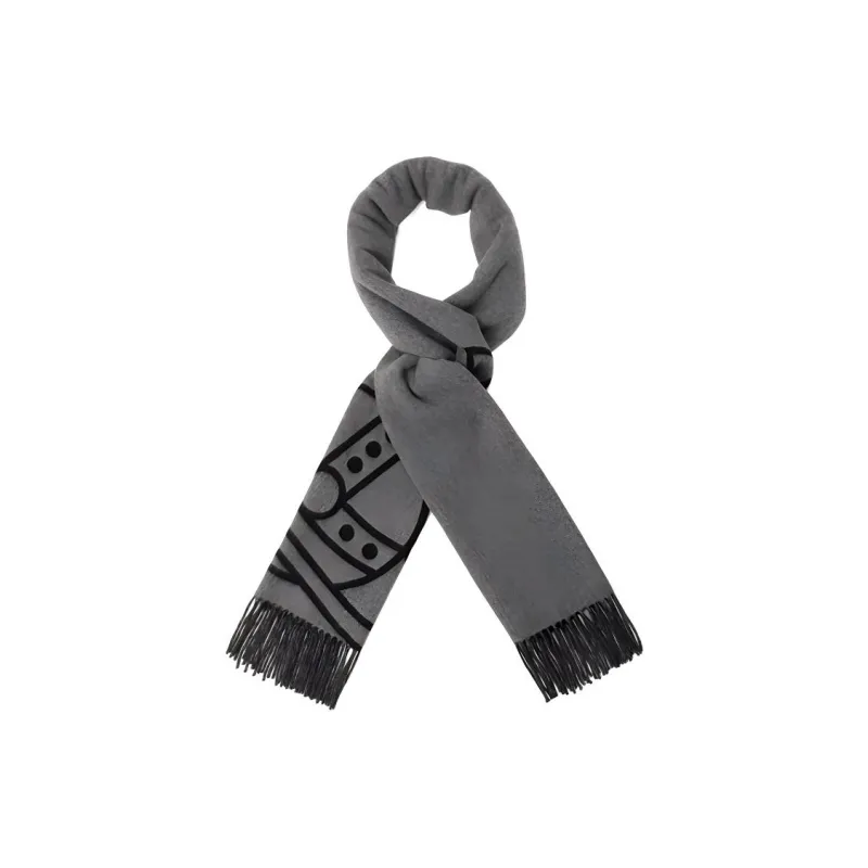 Vivienne Westwood Knit Scarves Unisex Black/Gray-4