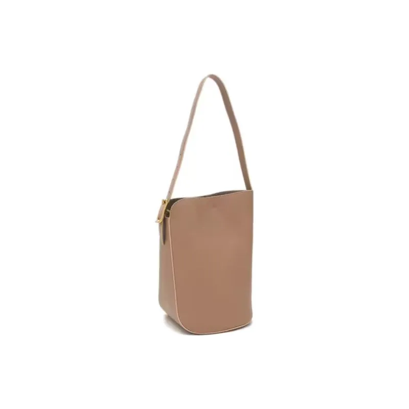 J&M Leather Handbag Mini Women's Brown-1