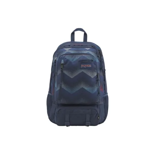 JanSport Polyester Backpack Large Size Unisex Snowflake Marine