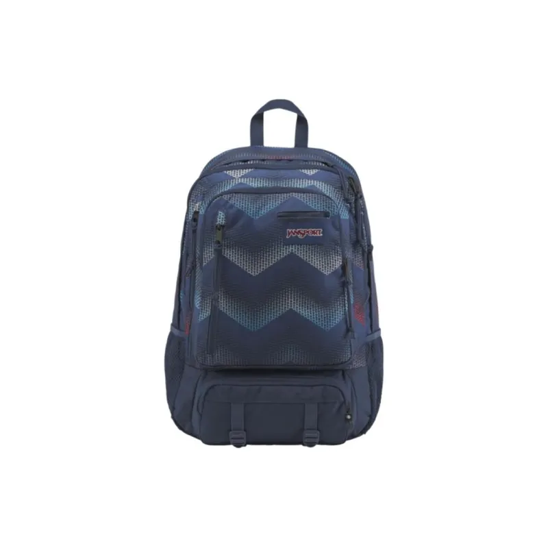 JanSport Polyester Backpack Large Size Unisex Snowflake Marine-0