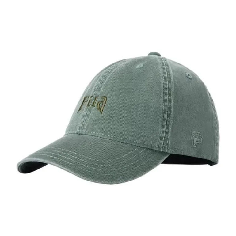 FILA FUSION Cotton Baseball Caps Unisex Fissure Fern Green-0