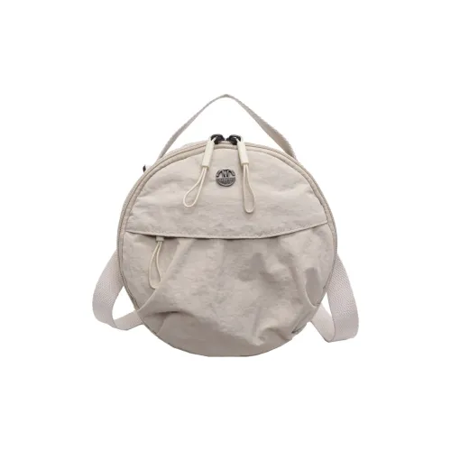 Yalu Fabric Handbag Women's Ecru/Black