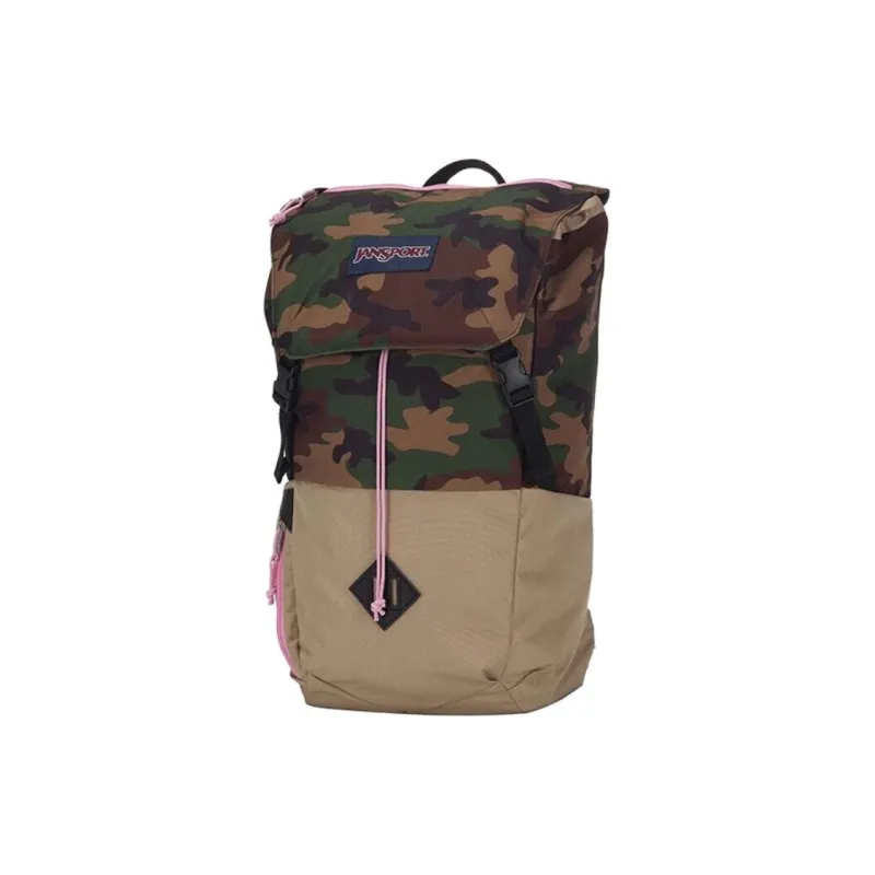 JanSport Fabric Backpack Large Size Men's Marine Camouflage-1