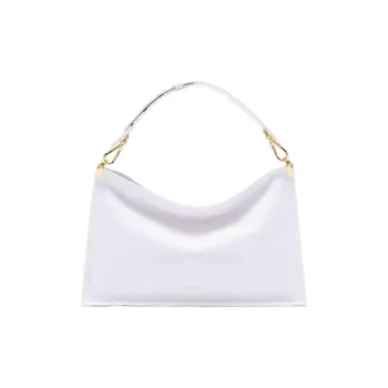 COCCINELLE Cow Leather Portable Crossbody Bag Shoulder Bag Large Size Women's Bright White & Celadon Green