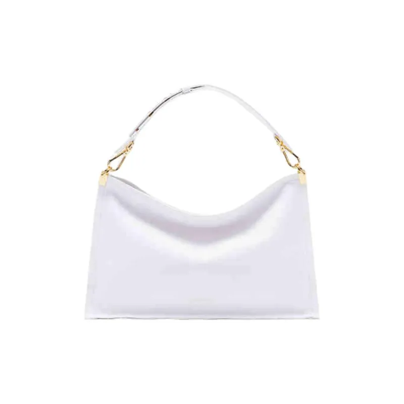COCCINELLE Cow Leather Portable Crossbody Bag Shoulder Bag Large Size Women's Bright White & Celadon Green-0