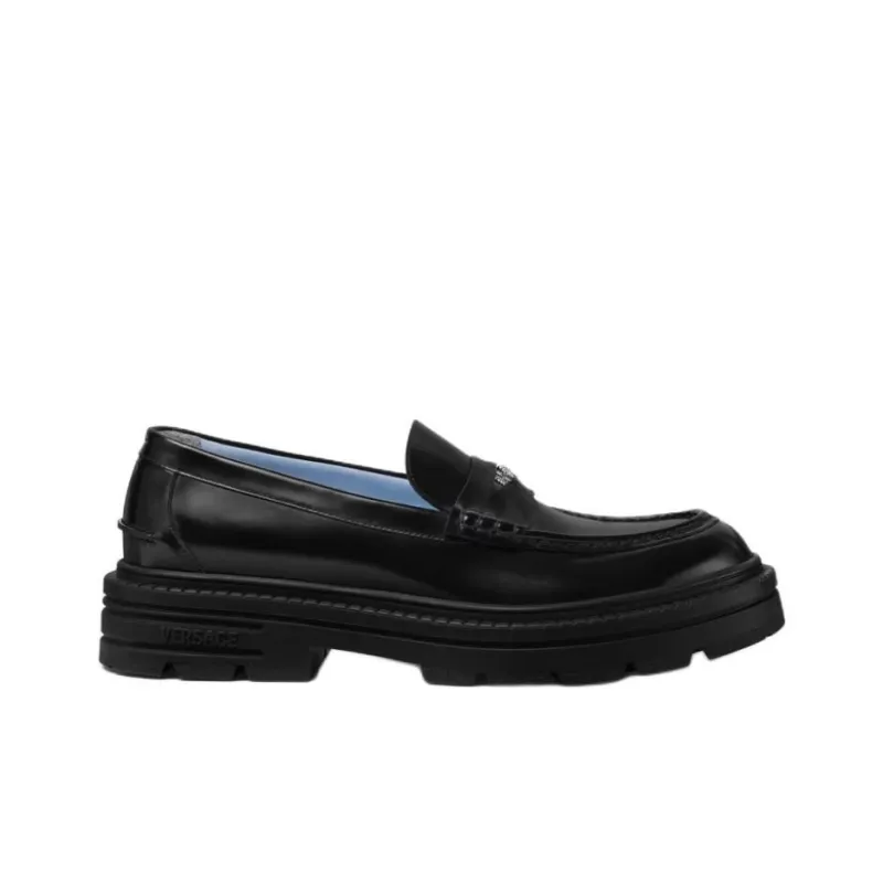VERSACE Adriano Loafers Men's Black-1