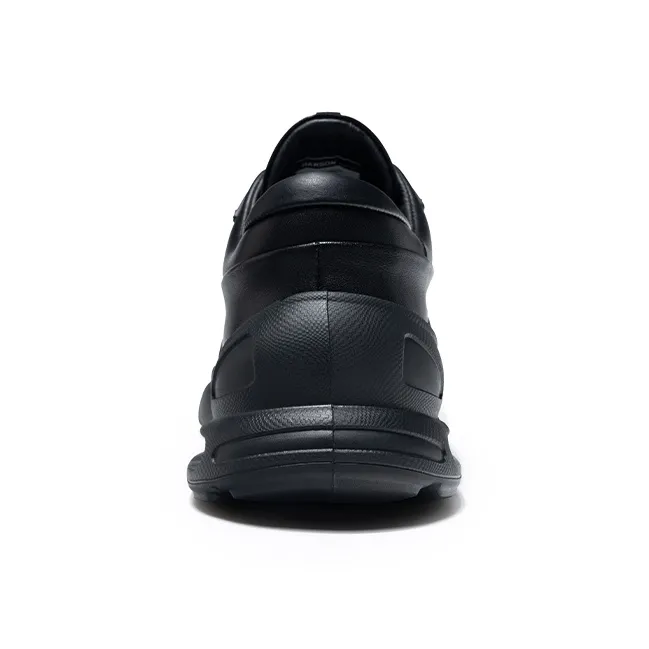 HARSON Anti Slip And Wear Resistant Lightweight Height Increasing Low Top Casual Shoes Men's Black-4
