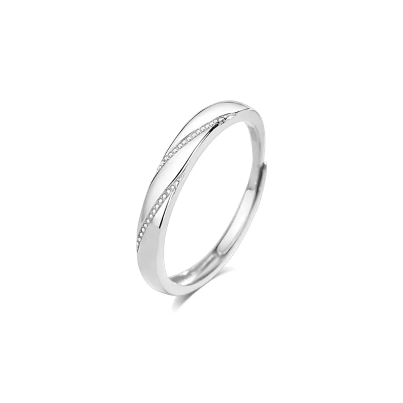 BLANK IN BLANK Sterling Silver Rings Unisex Box-0