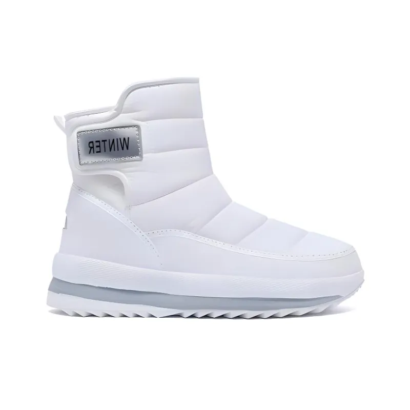 GNVA Warm Short Snow Boots Unisex White-1