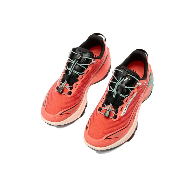 QIAODAN Light Cavalry Running Shoes Men Low Top Energy Orange/Black-4