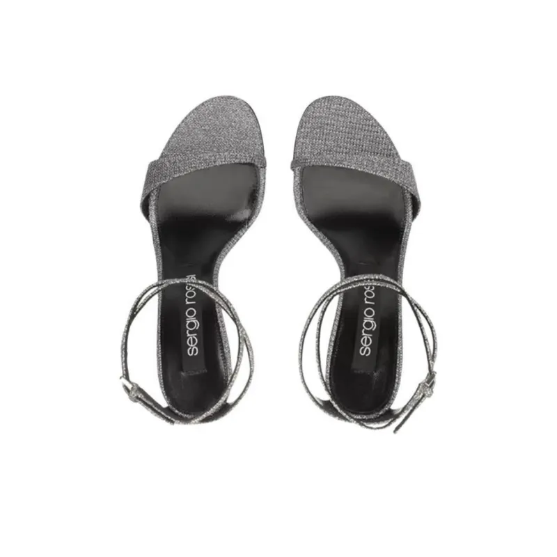 SERGIO ROSSI Godiva Strap Sandals Women's Silver-3