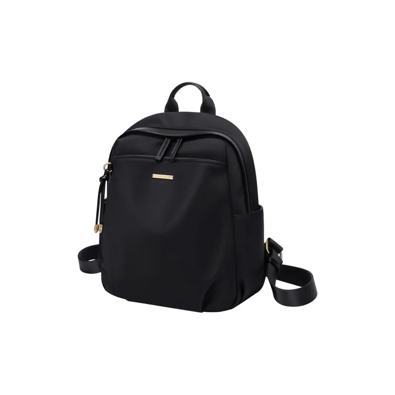 POLO Fabric Backpack Regular Women's Milk Tea Apricot/Classic Black-6