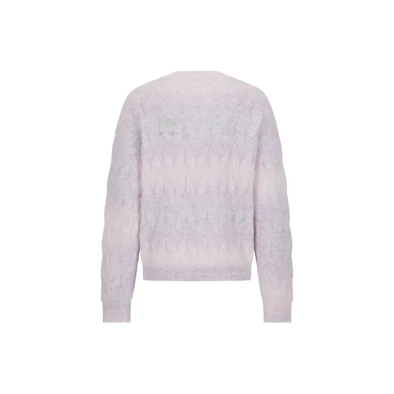 JZ. ANNAKRO Knitwear Women's Stripe Pink Purple-1