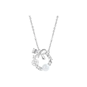 HANYUDIE S925 Silver Collarbone Chain Anniversary Of Love Confession Women's
