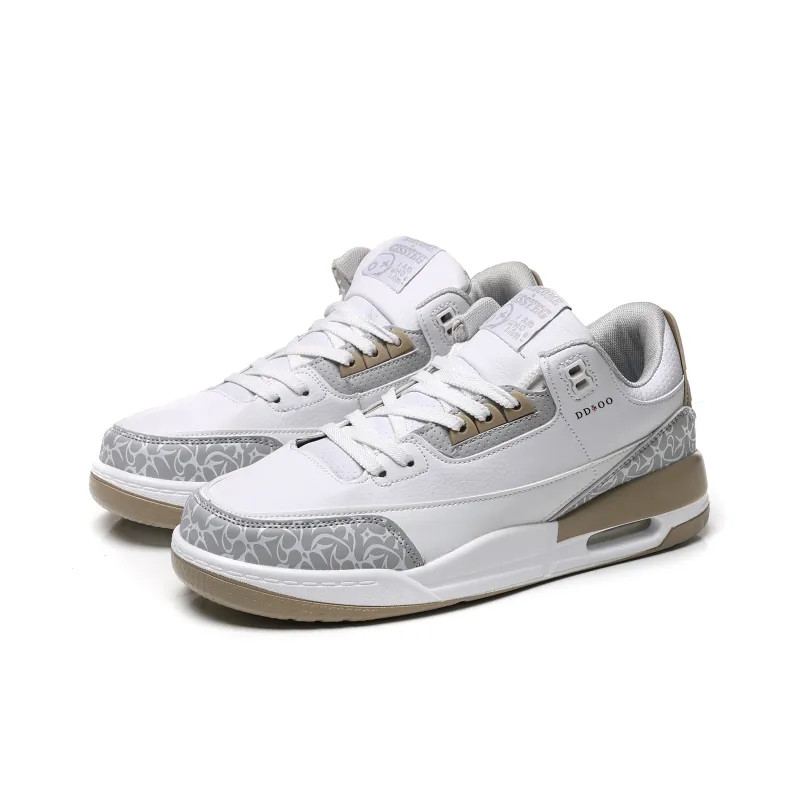 DD&OO Coverage Slip Resistant Waterproof Low Top Skateboard Shoes Unisex White Blue-20