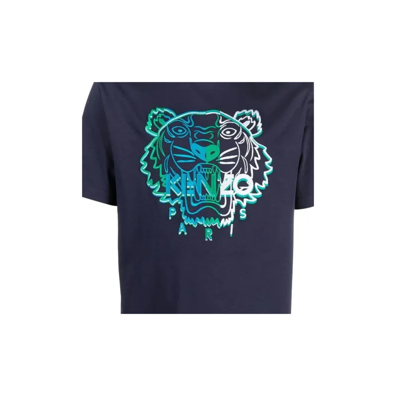 KENZO Classic Tiger Head FW22 T Shirt Men's Blue-4