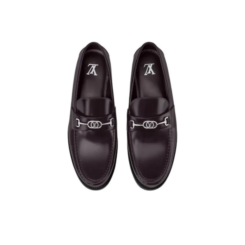 LOUIS VUITTON Major Loafers Men's Burgundy-3
