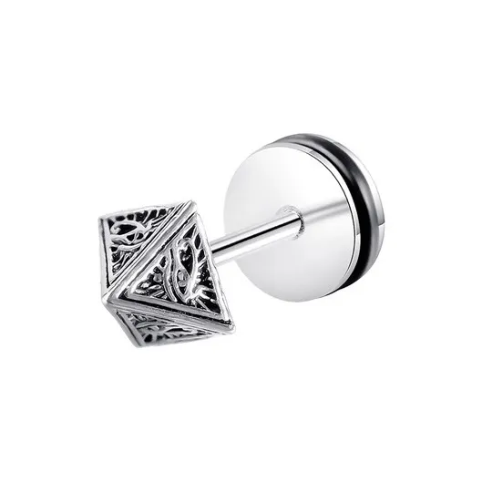 QIANFANGDAHUANGYE Alloy S925 Silver Stud Earrings Men's-0
