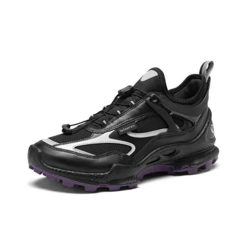 Ecco Biom C Trail Low-Top Hiking Shoes Women's Black Purple