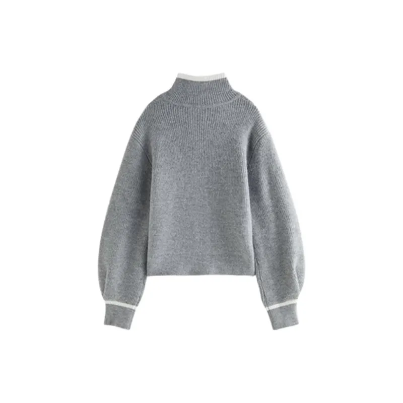 FANSILANEN Coat Sweater Knitwear Women's Gray-1
