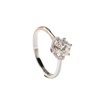 Stone On The Line 925 Sterling Silver Rings Women's