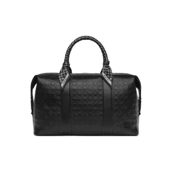 AMIRI Leather Travel Bag Unisex Black