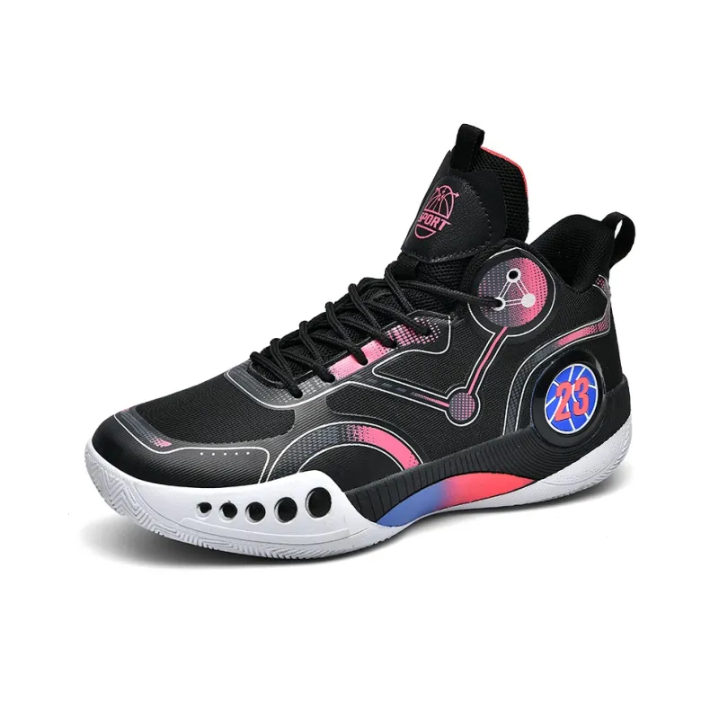 SOURCE Cushioning, Slip Resistant, Abrasion Resistant, Rebound Mid Top Basketball Shoes Unisex-1