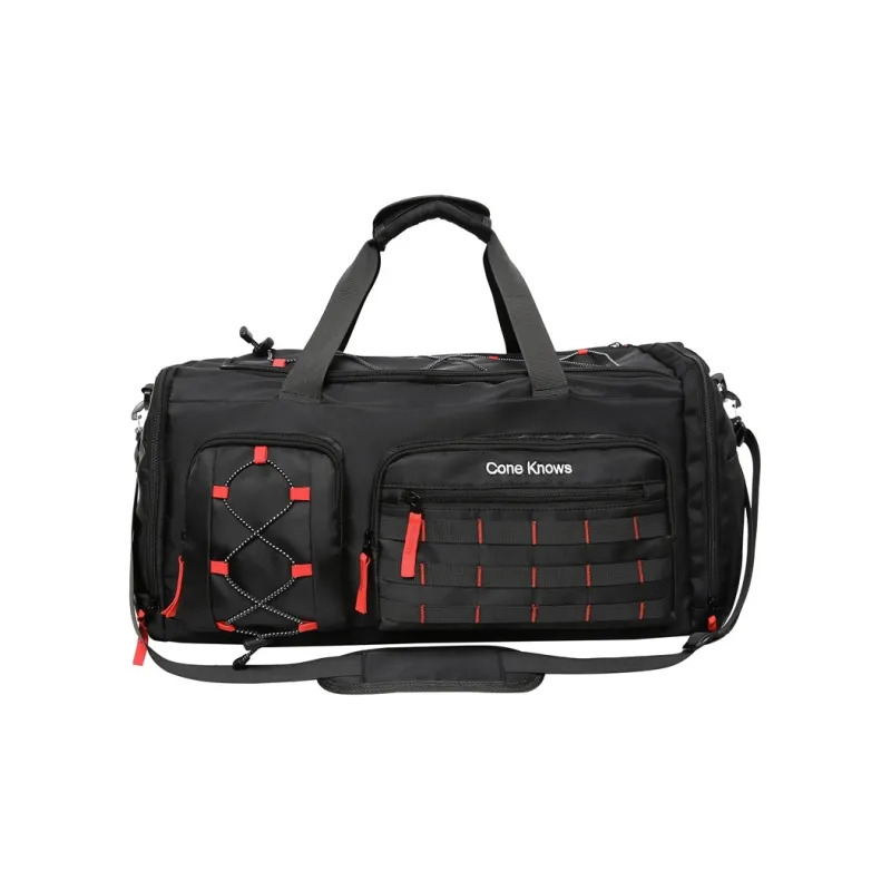 GOBLIN SHARKS 1759 Nylon Gym Bag Unisex Gray/Army Green/Black Red/Pure Black-10