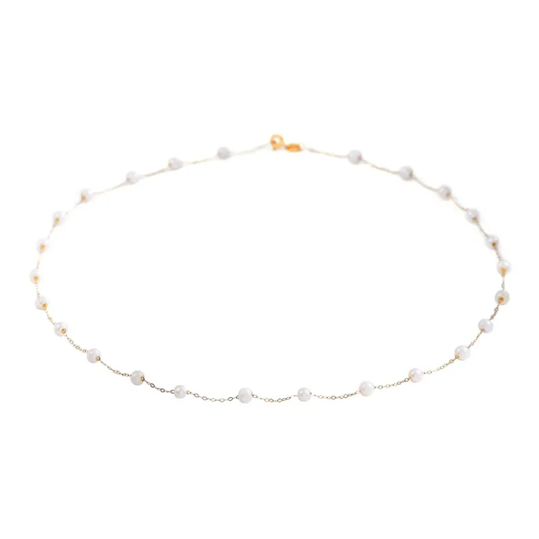 ZHENZHUAOMI Freshwater Pearl Necklaces Women's-0