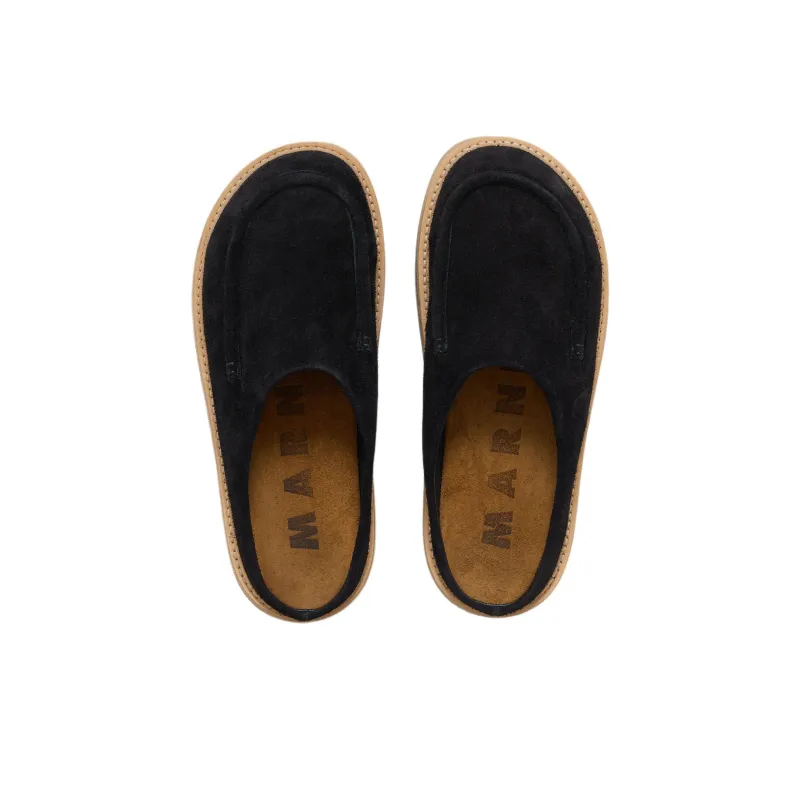 MARNI Round Toe Slip On Slippers-4