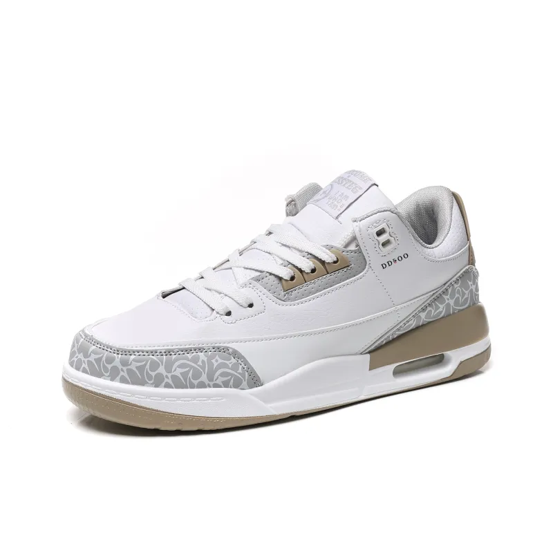 DD&OO Coverage Slip Resistant Waterproof Low Top Skateboard Shoes Unisex White Blue-19