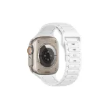 Prong Textured Monochrome Strap, White