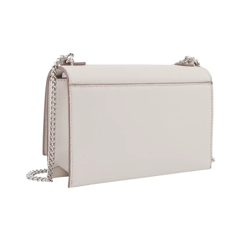 CALVIN KLEIN Artificial Leather Shoulder Bag Medium Size Women's Beige Apricot-3