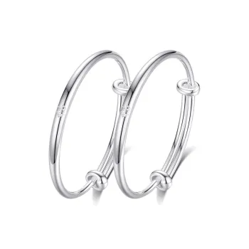 MIAOYINGE 999 Fine Silver Bangles Kids'