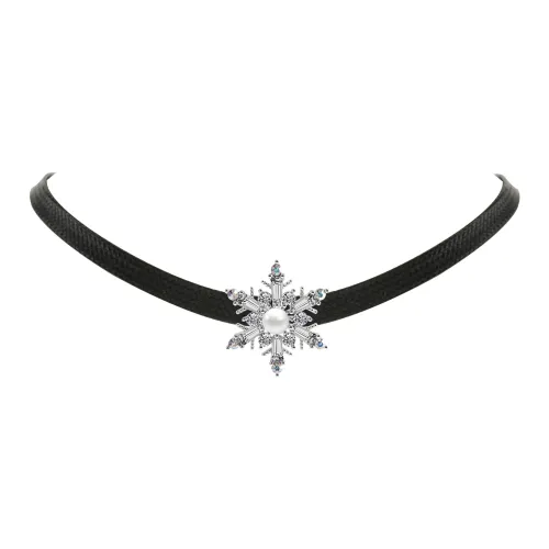 KEYS VIA PU Leather Copper Alloy Synthetic Cubic Zirconia Rhinestone Necklaces Women's