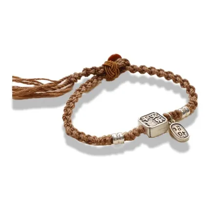 Datang Guoding S925 Silver Rope Bracelets Unisex-2
